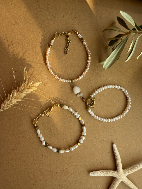 Bracelet | Genuine Cultured Pearl | Rose Gold | White | Grade 1 Stainless Steel Chain & Findings | Tarnish-Resistant | Hypoallergenic | Warranty