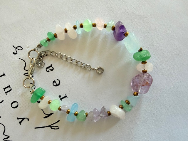 Bracelet | Amethyst | Amethyst | Rose Quartz | Aventurine | Jan-Feb | Feb | Mar | Apr | May | May | Jun